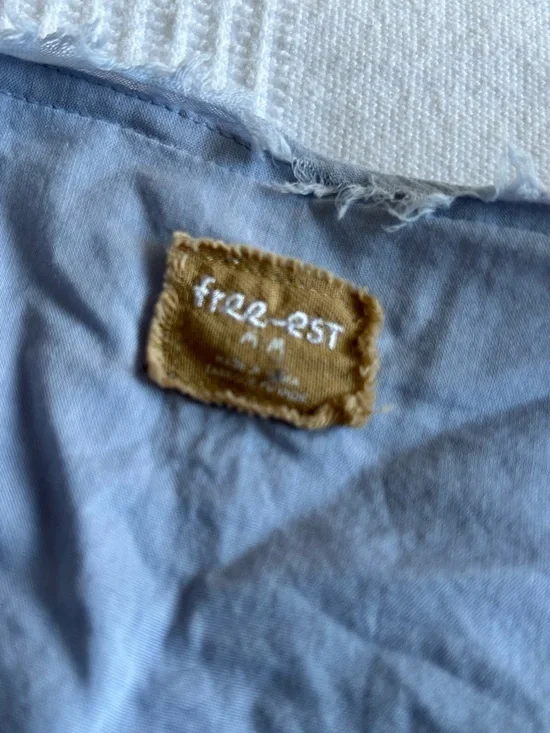 Free People Light Blue Darcy Ruffled Mini Dress - M - Picture 5 of 12